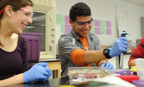 ABE students doing a lab